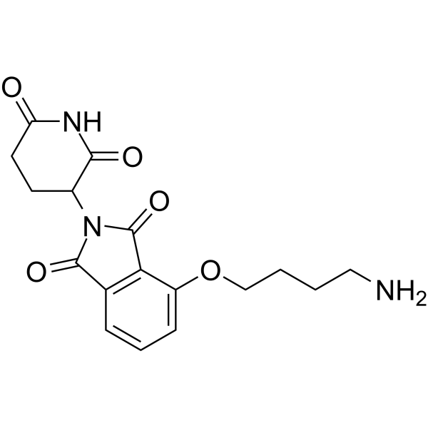 Thalidomide-O-C4-NH2结构式