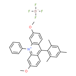 9-均三甲苯基-3,6-二甲氧基-10-苯基吖啶四氟硼酸盐结构式
