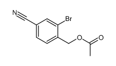 2-bromo-4-cyanobenzylacetate Structure
