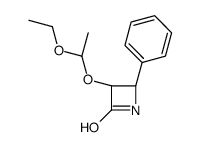(3R,4S)-3-(1-乙氧基乙氧基)-4-苯基-2-氮杂环丁酮结构式