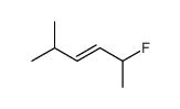 2-fluoro-5-methylhex-3-ene结构式