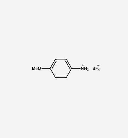 4-甲氧基-苯基四氟硼酸铵结构式