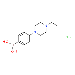 (4-(4-Ethylpiperazin-1-yl)phenyl)boronic acid monohydrochloride Structure