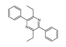 2,5-diethyl-3,6-diphenylpyrazine structure