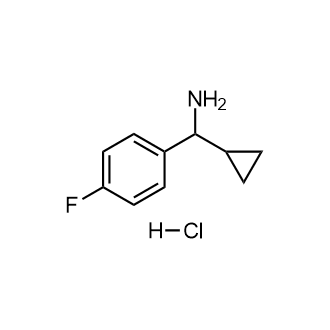 环丙基(4-氟苯基)甲胺盐酸盐结构式