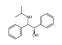 (1R,2s)-2-(异丙基氨基)-1,2-二苯乙醇结构式
