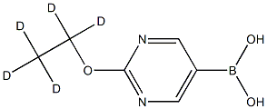 (2-(ethoxy-d5)pyrimidin-5-yl)boronic acid Structure