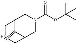 9-氧代-3,7-二氮杂-双环[3.3.1]壬烷-3-羧酸叔丁酯结构式