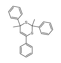2,4-Dimethyl-2,4,6-triphenyl-4H-[1,3]dithiin结构式