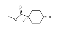 methyl (E)-1,4-dimethyl cyclohexane carboxylate Structure