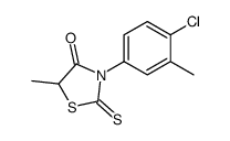 3-(4-chloro-3-methylphenyl)-5-methyl-2-sulfanylidene-1,3-thiazolidin-4-one结构式