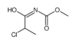 2-氯丙酰基氨基甲酸甲酯结构式