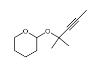 2-(1,1-dimethyl-but-2-ynyloxy)-tetrahydro-pyran结构式