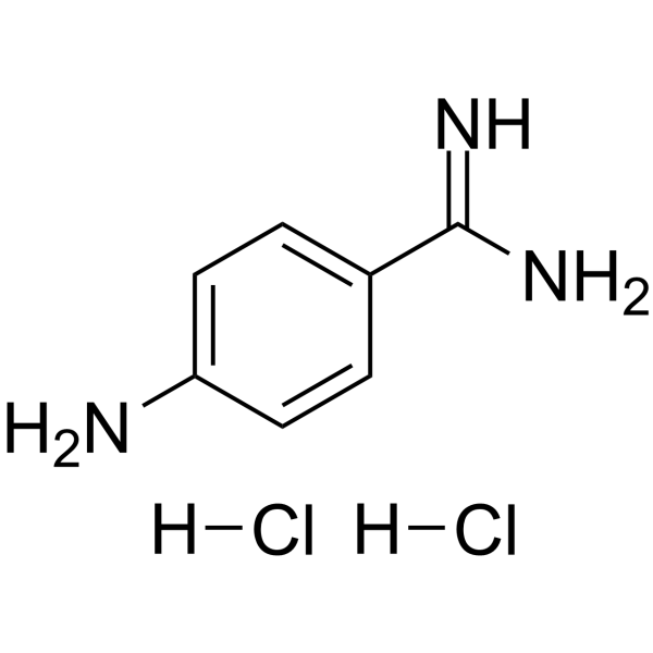 4-氨基苯甲脒二盐酸盐结构式