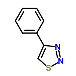 4-苯基-1,2,3-噻二唑结构式