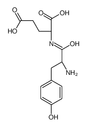 (S)-2-((S)-2-氨基-3-(4-羟苯基)丙酰胺基)戊二酸结构式