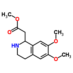 1-甲氧羰基-6,7-二甲氧基-1,2,3,4-四氢异喹啉结构式