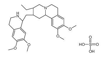 (2S,3R,11bS)-2-[[(1R)-6,7-dimethoxy-1,2,3,4-tetrahydroisoquinolin-1-yl]methyl]-3-ethyl-9,10-dimethoxy-2,3,4,6,7,11b-hexahydro-1H-benzo[a]quinolizine,sulfuric acid结构式