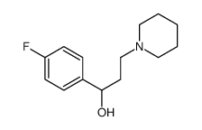 α-(p-Fluorophenyl)-1-piperidine-1-propanol Structure