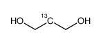 1,3-丙二醇-2-13C结构式