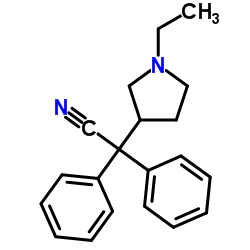 (1-Ethyl-3-pyrrolidinyl)(diphenyl)acetonitrile structure