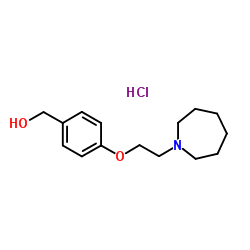 4-(2-氮杂环庚烷-1-基乙氧基)苄醇盐酸盐结构式