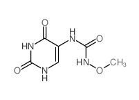 Urea,N-methoxy-N'-(1,2,3,4-tetrahydro-2,4-dioxo-5-pyrimidinyl)-结构式