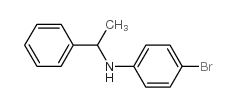 N-(4-溴苯基)-n-(1-苯基乙基)胺结构式