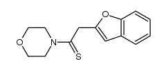 4-(1-benzofuran-2-yl-thioacetyl) morpholine结构式