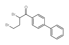 2,4-dibromo-1-(4-phenylphenyl)butan-1-one Structure