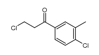 3-chloro-1-(4-chloro-3-methyl-phenyl)-propan-1-one Structure