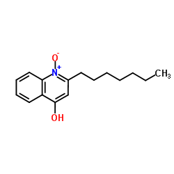2-庚基-4-羟基喹啉1-氧化物结构式