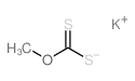 Potassium (methoxycarbonothioyl)sulfide Structure