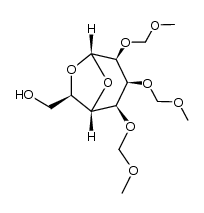((1S,2R,3S,4S,5S,7R)-2,3,4-tris(methoxymethoxy)-6,8-dioxabicyclo[3.2.1]octan-7-yl)methanol结构式