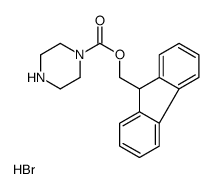 9H-Fluoren-9-ylmethyl 1-piperazinecarboxylate hydrobromide (1:1) Structure
