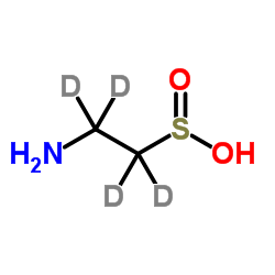 亚牛磺酸-D4结构式