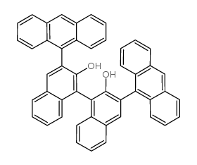 (R)-3,3'-Bis(9-anthryl)-1,1'-binaphthyl-2,2'-diol Structure