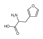 2-氨基-3-(呋喃-3-基)丙酸结构式