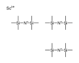三[N,N-二(三甲基甲硅烷基)酰胺]钪(III)结构式