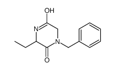 1-苄基-3-乙基-2,5-哌嗪二酮结构式