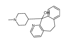 6-11-dihydro-11-(1-methylpiperidin-4-yl)-5H-benzo[5,6]cyclohepta[1,2-b]pyridin-11-ol结构式