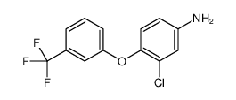 3-氯-4-(3-(三氟甲基)苯氧基)苯胺结构式