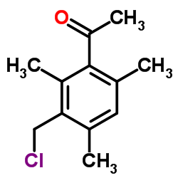 1-(3-Chloromethyl-2,4,6-trimethylphenyl)ethanone结构式