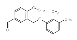 3-(2,3-二甲基苯氧基甲基)-4-甲氧基苯甲醛结构式