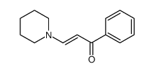 1-phenyl-3-piperidin-1-ylprop-2-en-1-one结构式
