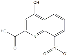 4-Hydroxy-8-nitro-quinoline-2-carboxylic acid结构式