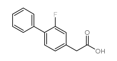 2(2-氟-4-联苯)乙酸结构式