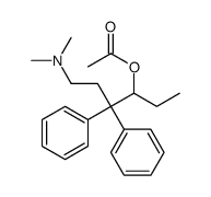 [6-(dimethylamino)-4,4-diphenylhexan-3-yl] acetate Structure