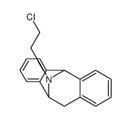 12-(2-chloroethyl)-10,11-dihydro-5H-5,10-epiminodibenzo[a,d][7]annulene结构式