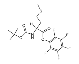 N-Boc methionine pentafluorophenol ester结构式